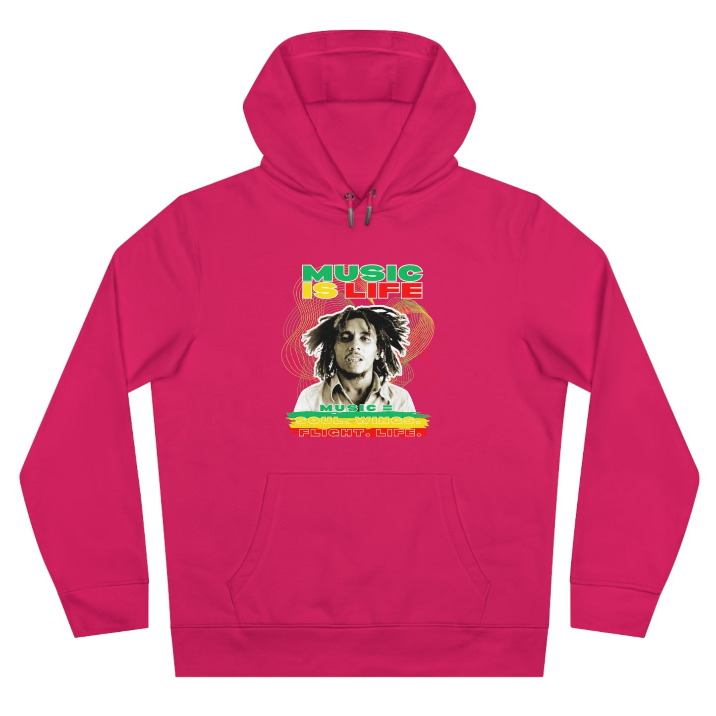 Music Is Life King Hooded Sweatshirt | Perfect for music lovers