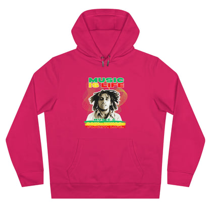 Music Is Life King Hooded Sweatshirt | Perfect for music lovers