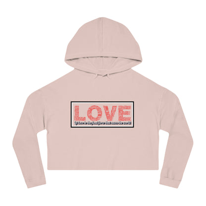 Love Crop Hoodie - Stylish & Cozy Streetwear for Casual Outings