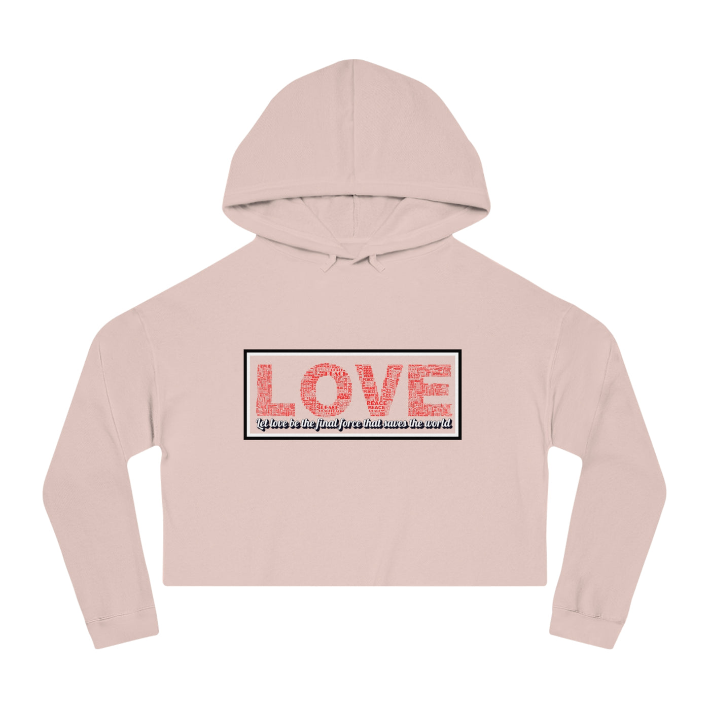 Love Crop Hoodie - Stylish & Cozy Streetwear for Casual Outings
