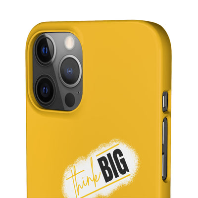 Handyhülle gelbe - Yellow Snap Case - 'Think BIG' for Motivated Individuals