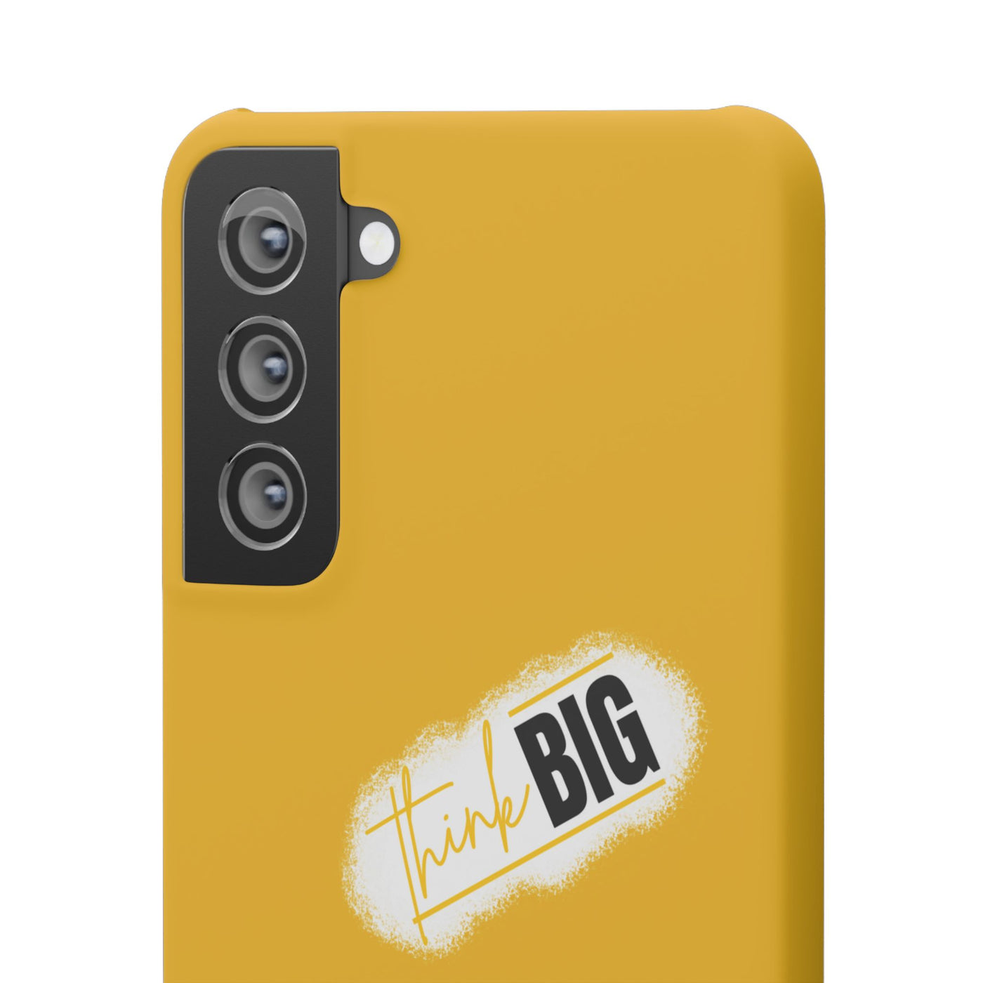 Handyhülle gelbe - Yellow Snap Case - 'Think BIG' for Motivated Individuals
