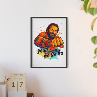 Funny Motivational Poster with Bud Spencer – 'Yeah Ha Ha Ha' 