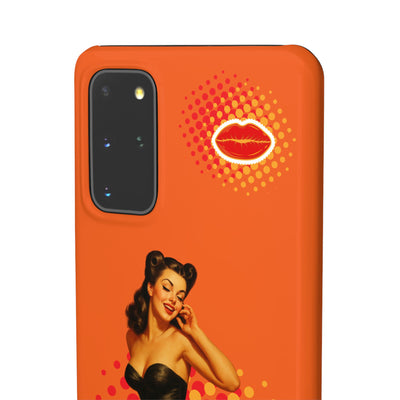 Retro Pin-Up - Handyhülle - Snap Case - Bold 'Wow' Design