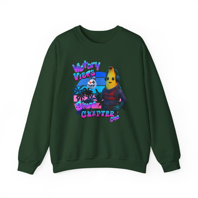 Victory Fortnite Vibes Banana Crewneck Sweatshirt - Unisex Heavy Blend