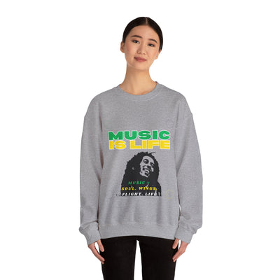 Music Is Life Bob Raggae Sweatshirt