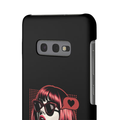 Retro Girl Snap Case Handyhülle