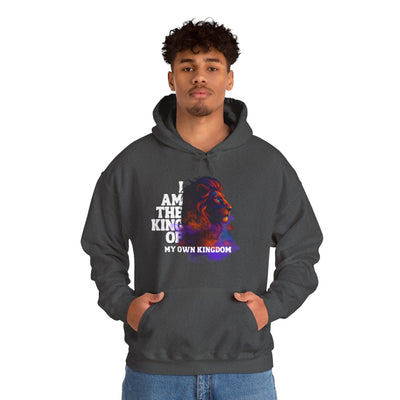 Inspirational Lion Hoodie "i am the king of my kingdom"