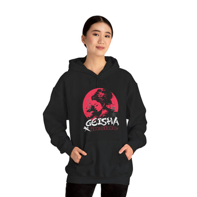 "Geisha Inside"Fleece Hoodie, Cozy