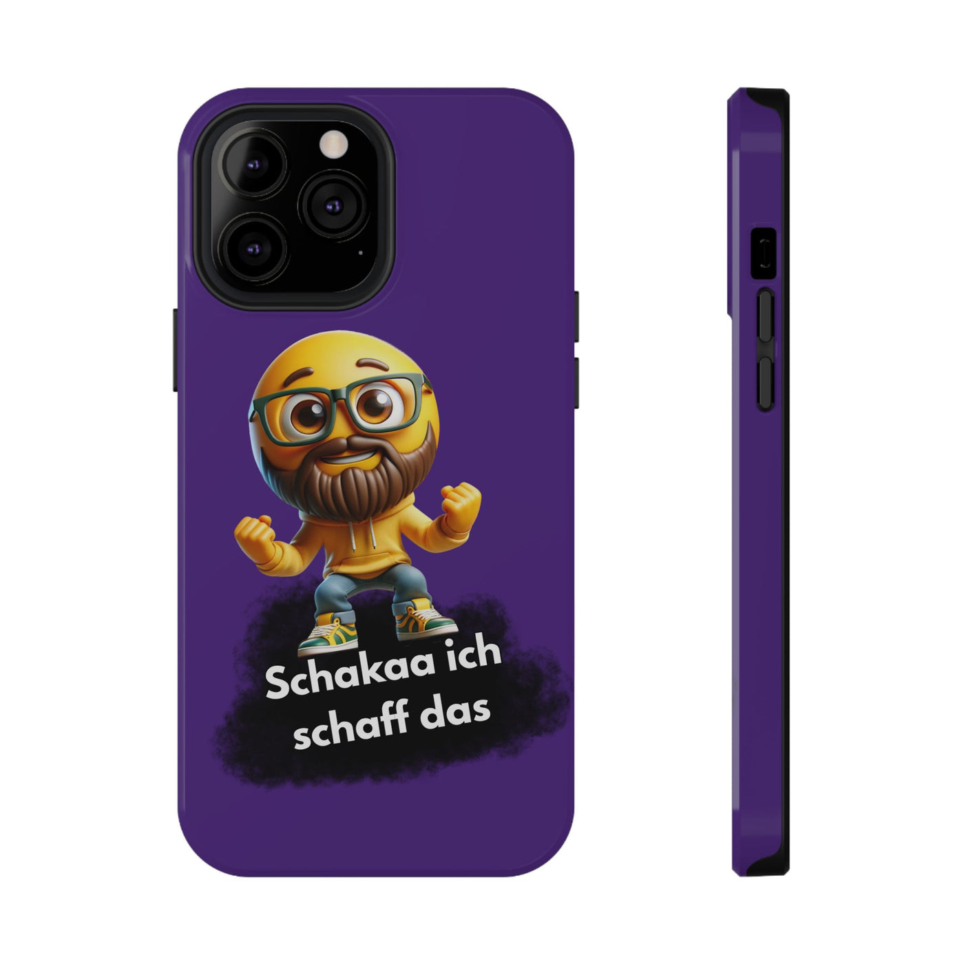 Motivational Impact-Resistant Phone Case - "Schakaa ich schaff das"