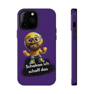 Motivational Impact-Resistant Phone Case - "Schakaa ich schaff das"