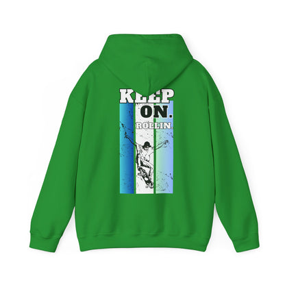 Skateboarding Warmup Hoodie - 'Skate Fall Get Up Ride Repeat' Design