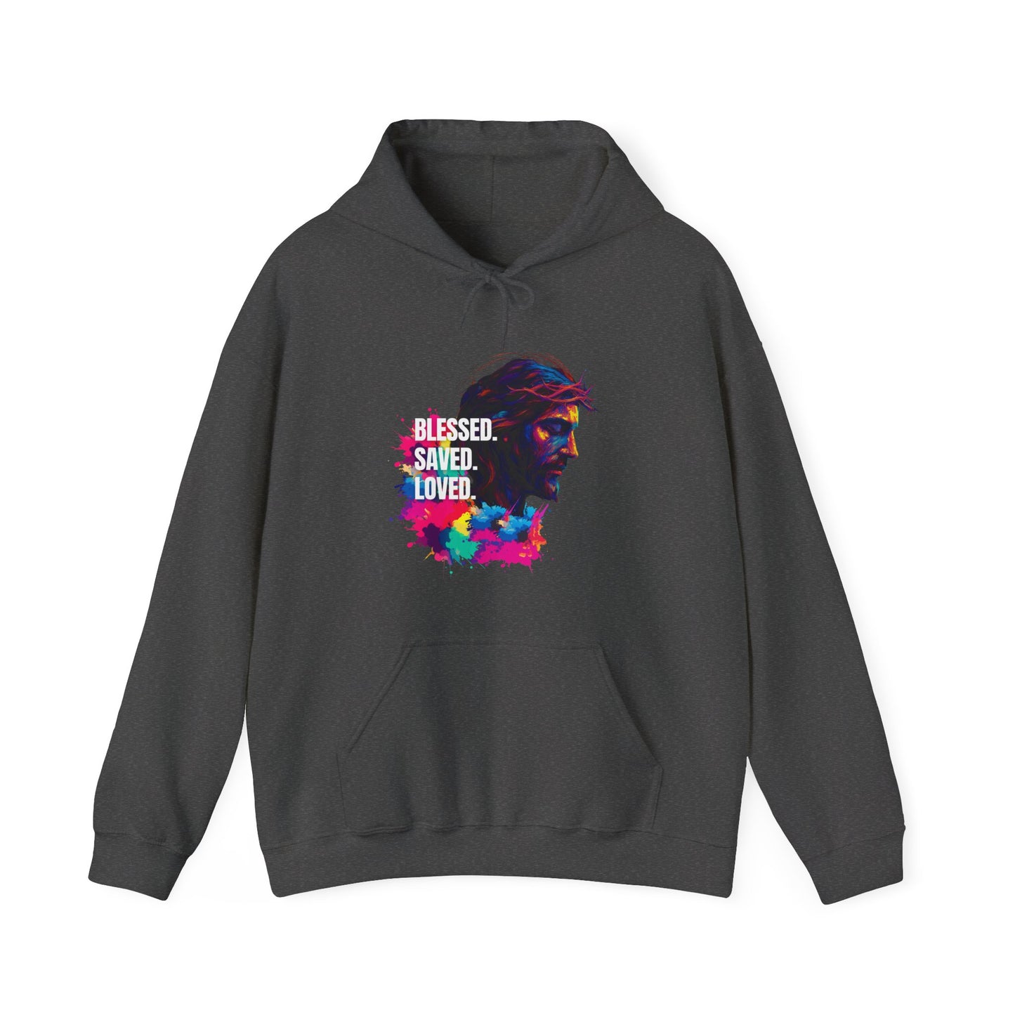 Jesus colorful - Blessed- saved- loved