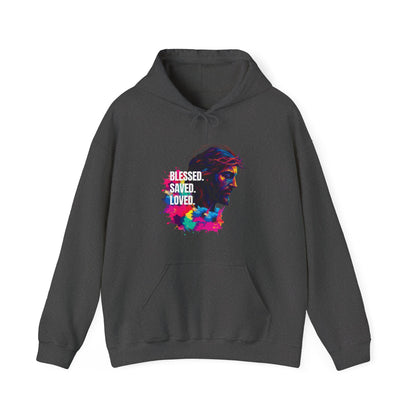 Jesus colorful - Blessed- saved- loved