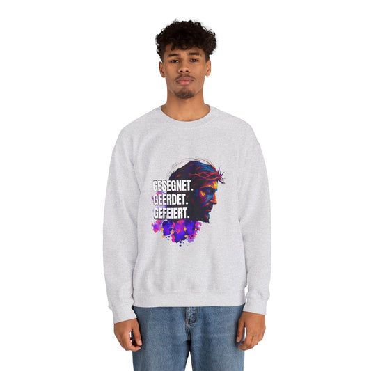 Sweatshirt Jesus- BLESSED - GROUNDED - CELEBRATED