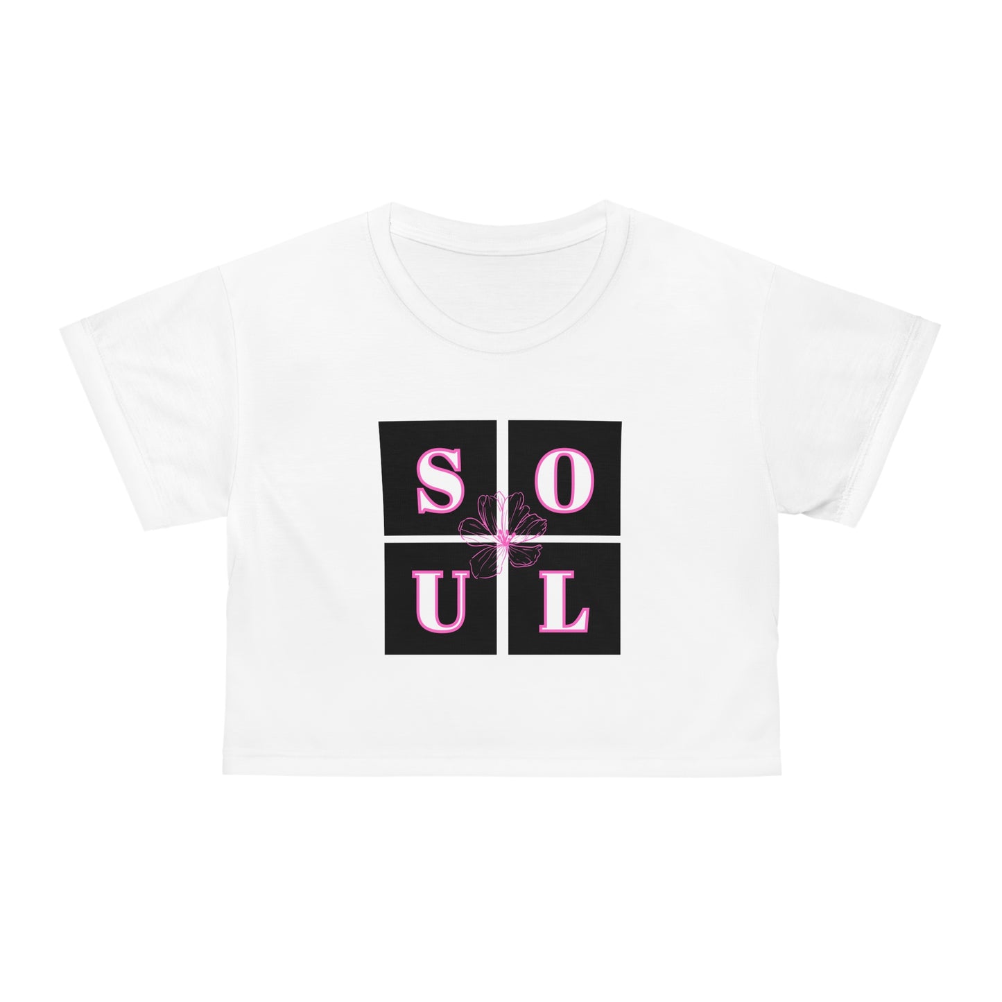 Soul Vibes Crop Tee - Stylish &amp; Comfortable Top for Self-Expression