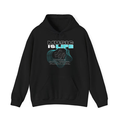Music is Life Hoodie - Unisex Heavy Blend™ Sweatshirt