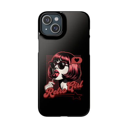 Retro Girl Snap Case Handyhülle