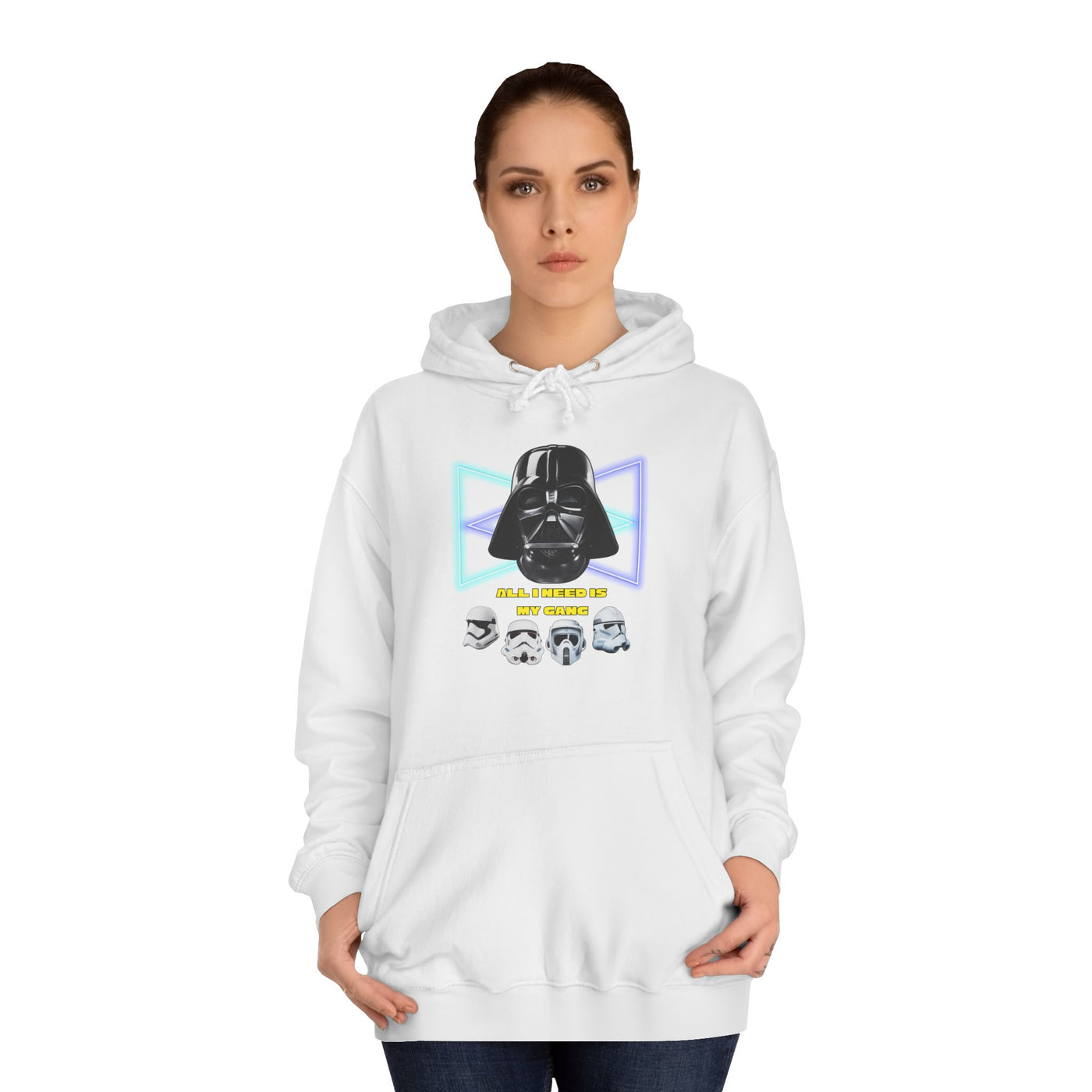 Star Wars unisex Hoodie - Darth Vader &amp; Stormtrooper Design All i need is my gang