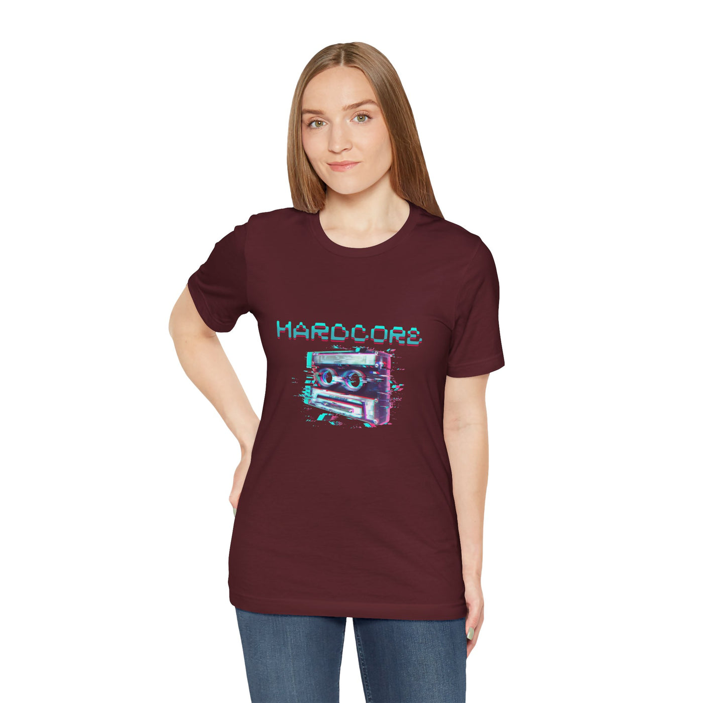 Techno - Hardcore Never Dies - Retro Graphic Tee, 90s Aesthetic Shirt unisex