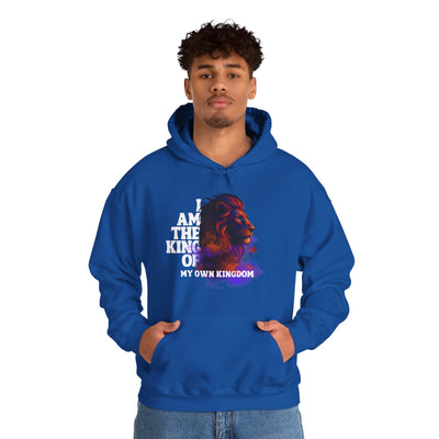 Inspirational Lion Hoodie "i am the king of my kingdom"