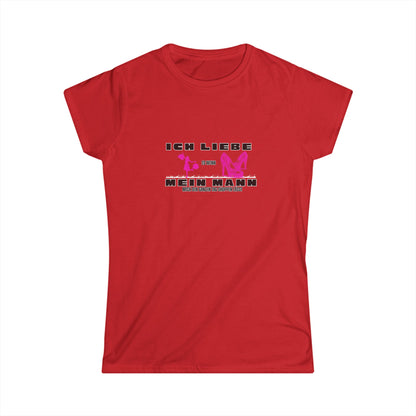 Ich Liebe Mein Mann - Unisex Jersey Short Sleeve Tee, Romantic German Love Shirt