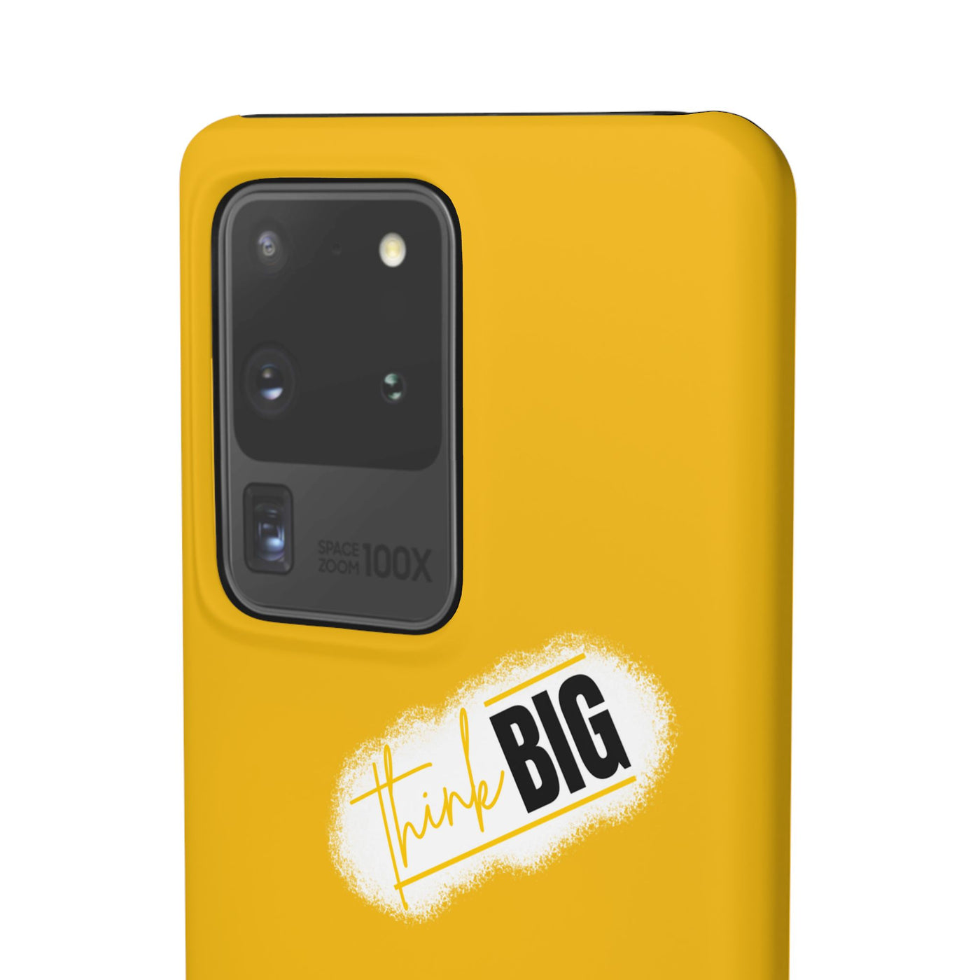 Handyhülle gelbe - Yellow Snap Case - 'Think BIG' for Motivated Individuals