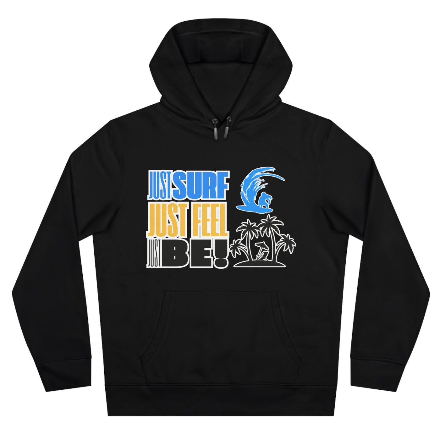 Just Surf Hooded Sweatshirt - Perfect for Beach Lovers and Surf Enthusiasts