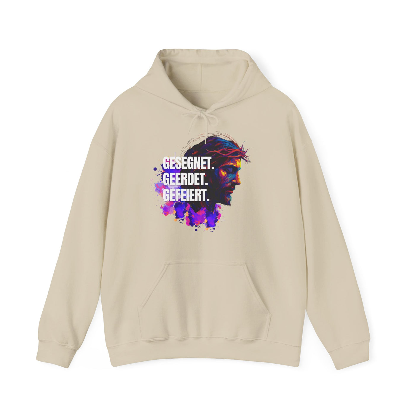 Jesus Colorful - with saying Blessed- Grounded - Celebrated