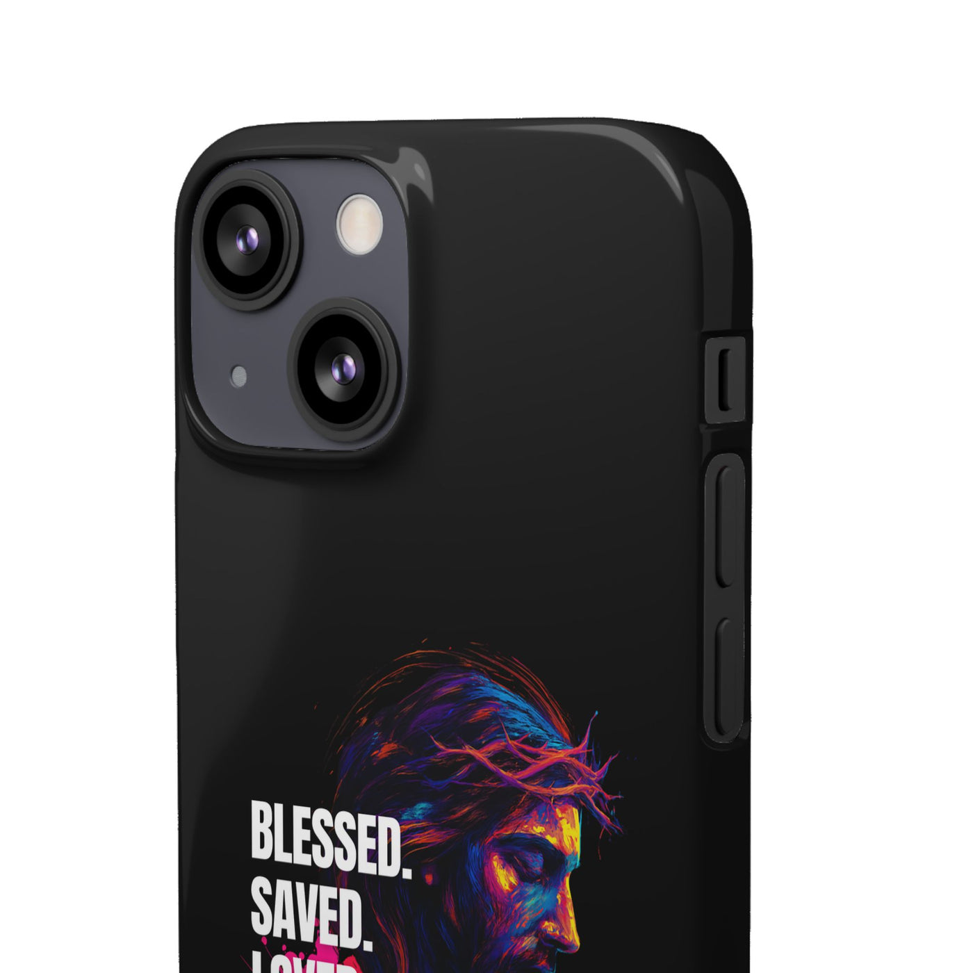 Blessed Saved loved - Snap Case - Jesus