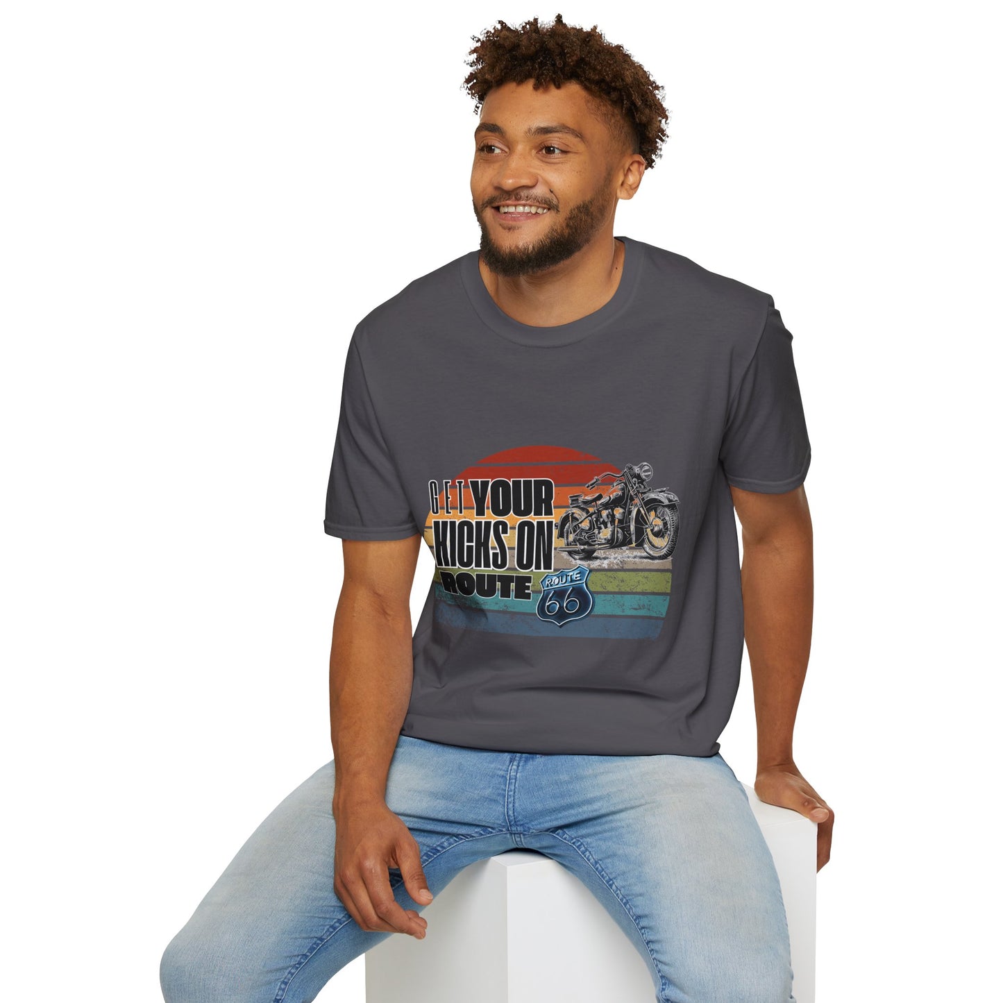Retro Motorcycle Adventure Hoodie - 'Get Your Kicks On Route 66'
