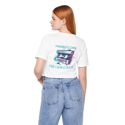 Techno - Hardcore Never Dies - Retro Graphic Tee, 90s Aesthetic Shirt unisex