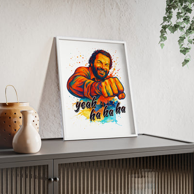 Funny Motivational Poster with Bud Spencer – 'Yeah Ha Ha Ha' 