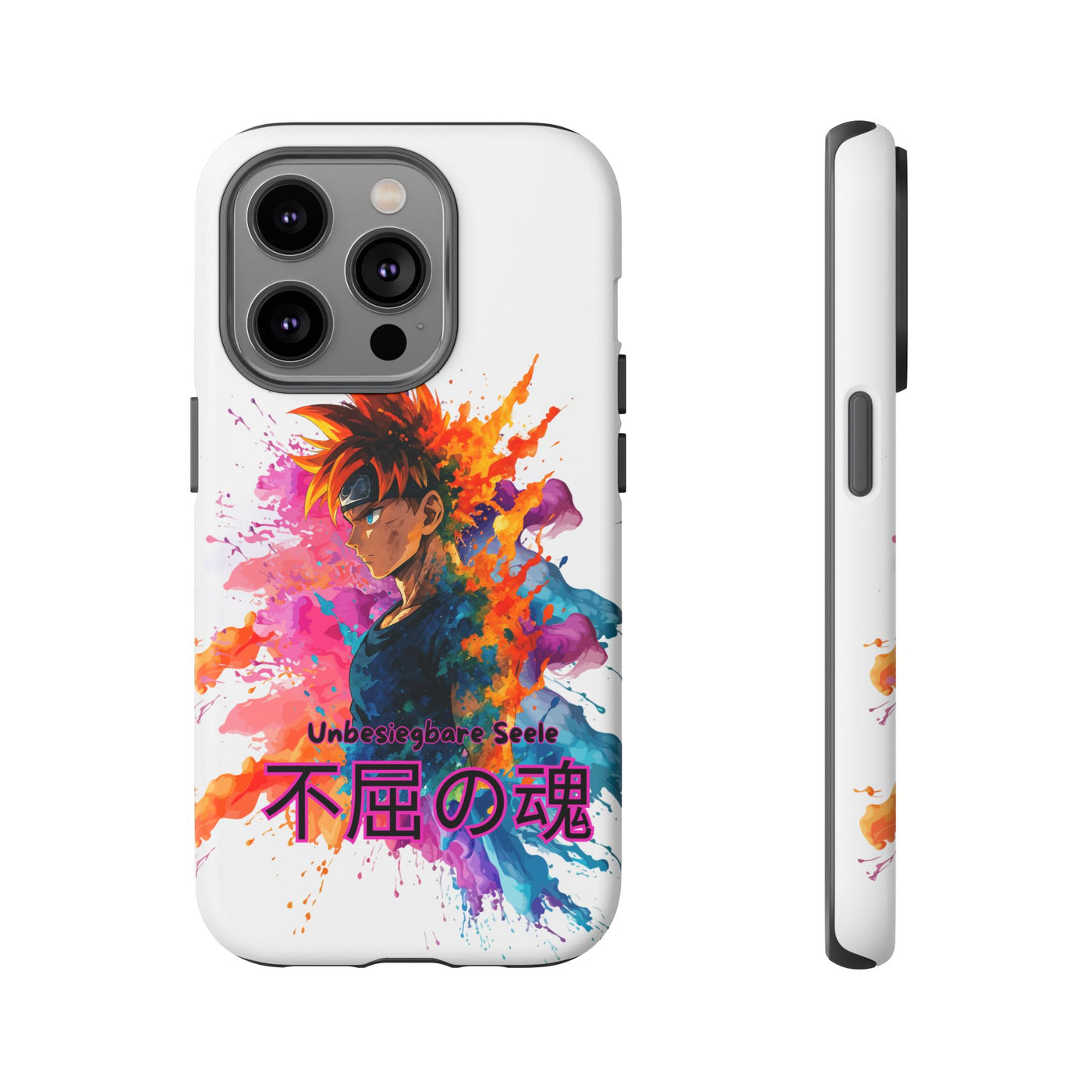 "unbesiegbare Seele" Tough Cases - Colorful Anime Phone Case Handyhülle