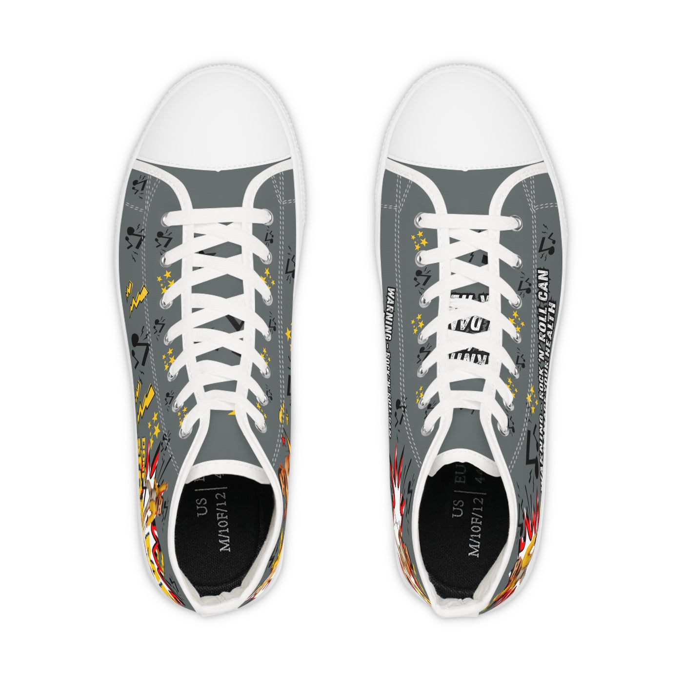 Rock 'n' Roll Freddie High Top Sneakers - Funky Music-