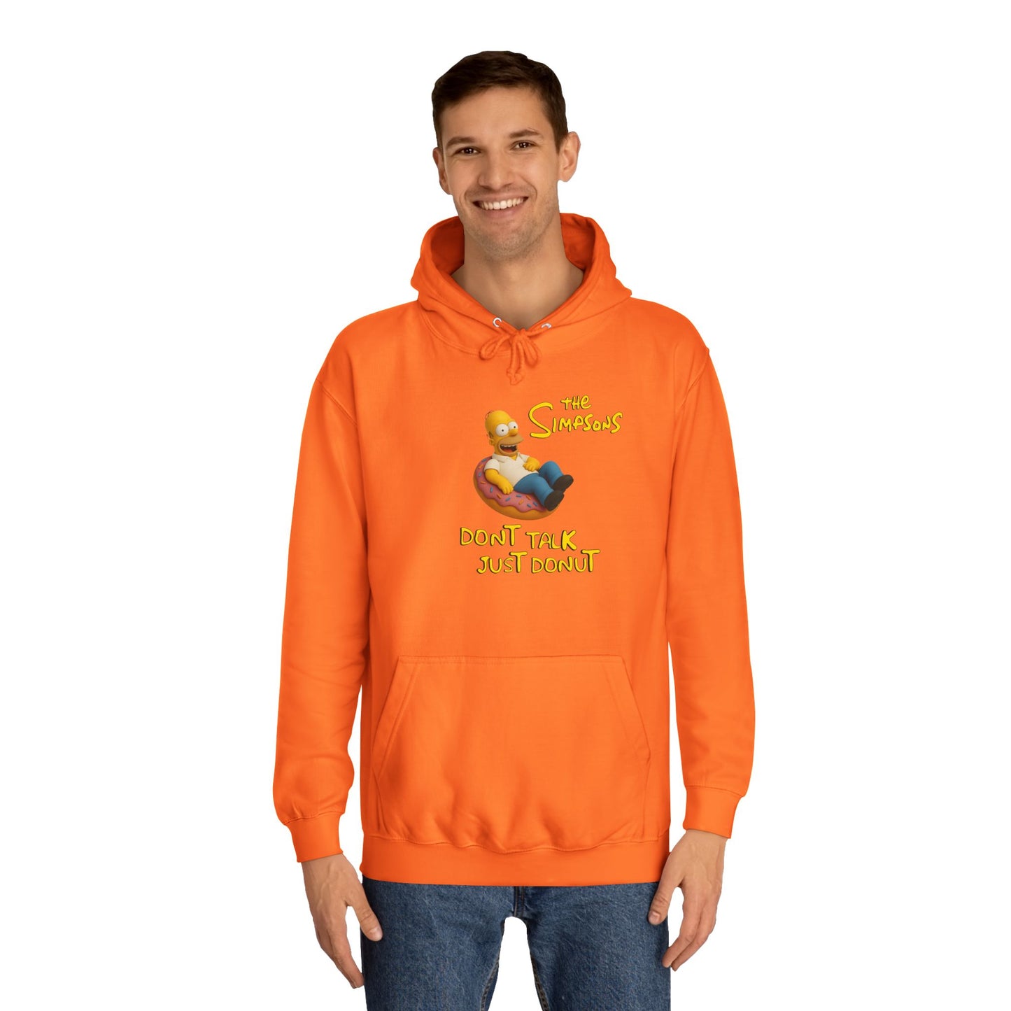 Funny Donut Lover Hoodie, Unisex College Hoodie, The Simpsons