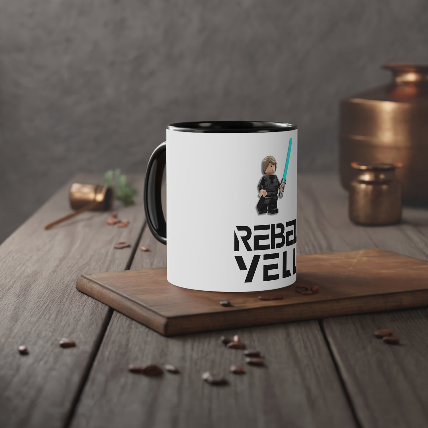 Star Wars Inspired Accent Mug, LEGO Jedi, Rebel Yell Tasse