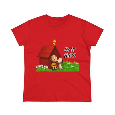 Best Buds  - Snoopy - Women's Cotton Tee