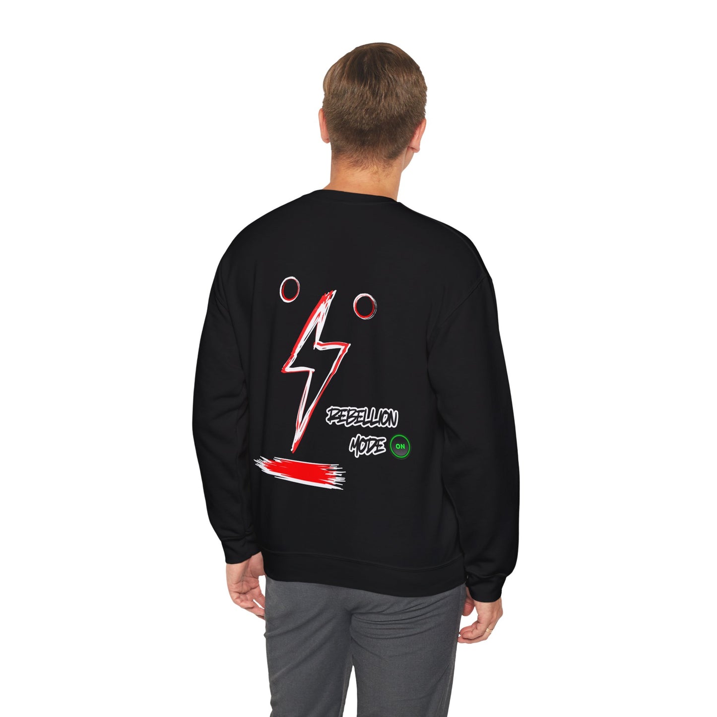 Rebellion Mode on Sweatshirt unisex