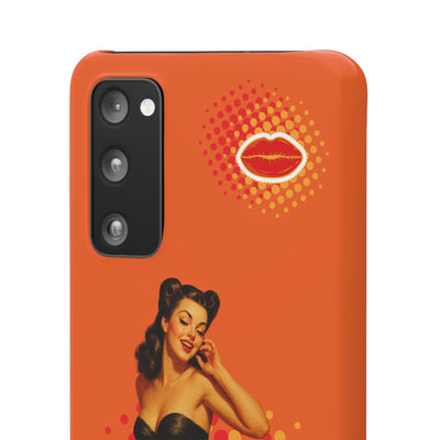 Retro Pin-Up - Handyhülle - Snap Case - Bold 'Wow' Design