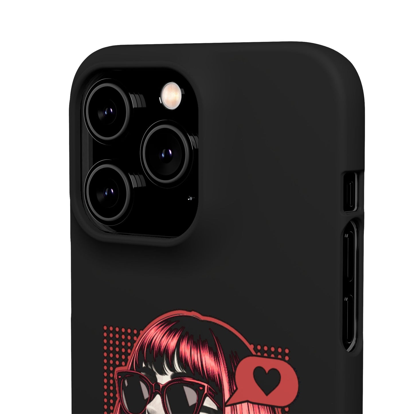 Retro Girl Snap Case Handyhülle