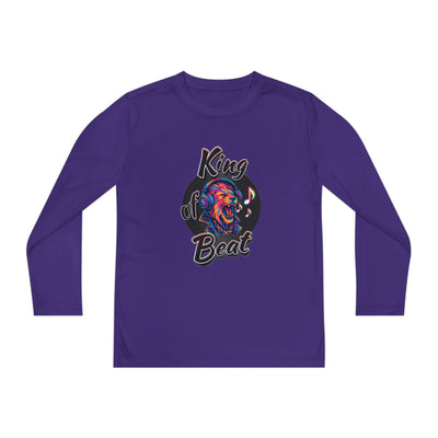 King of Beat Youth Long Sleeve Tee - Perfect for Young Musicians! 