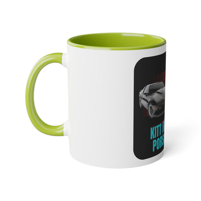 KITT and Porsche Die Laune Mug, KITT Mug, Porsche Mug, Tasse