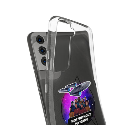 Galaxy-Inspired Soft Phone Case - Not Without My Gang, Star Trek Lovers Handyhülle