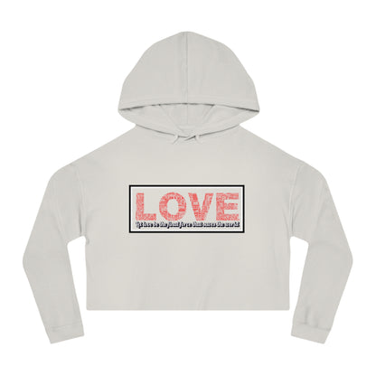 Love Crop Hoodie - Stylish & Cozy Streetwear for Casual Outings