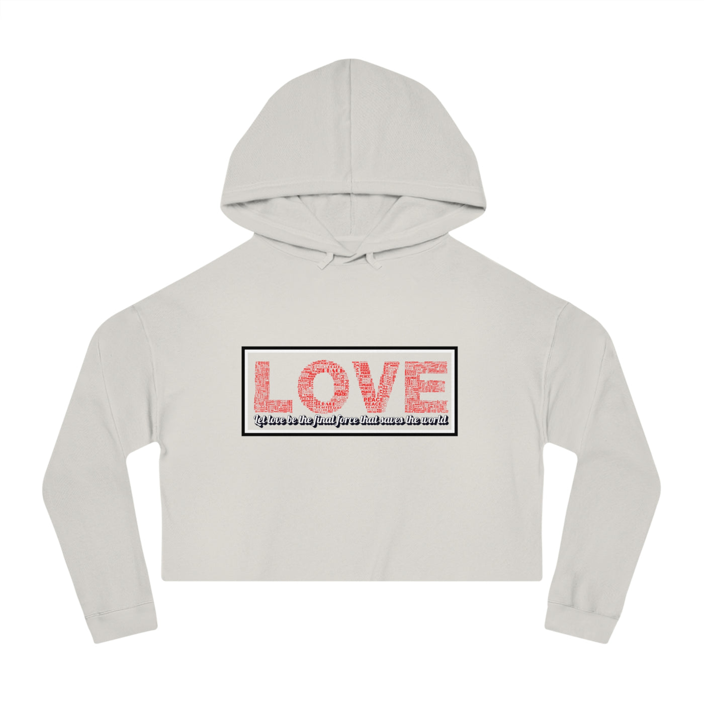 Love Crop Hoodie - Stylish & Cozy Streetwear for Casual Outings