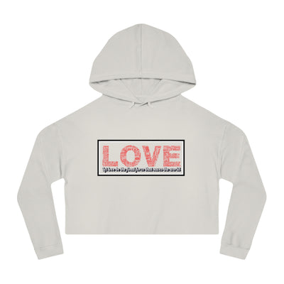 Love Crop Hoodie - Stylish & Cozy Streetwear for Casual Outings