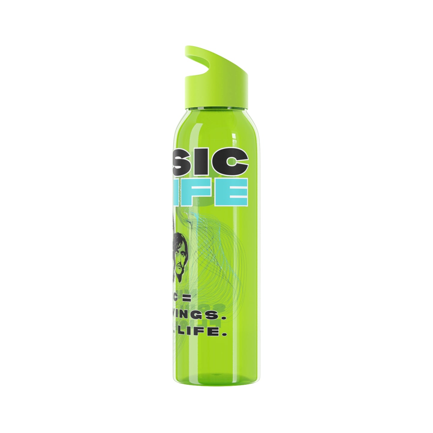 Stylish Music Water Bottle - Wasserflasche - Beatles Style Music is life