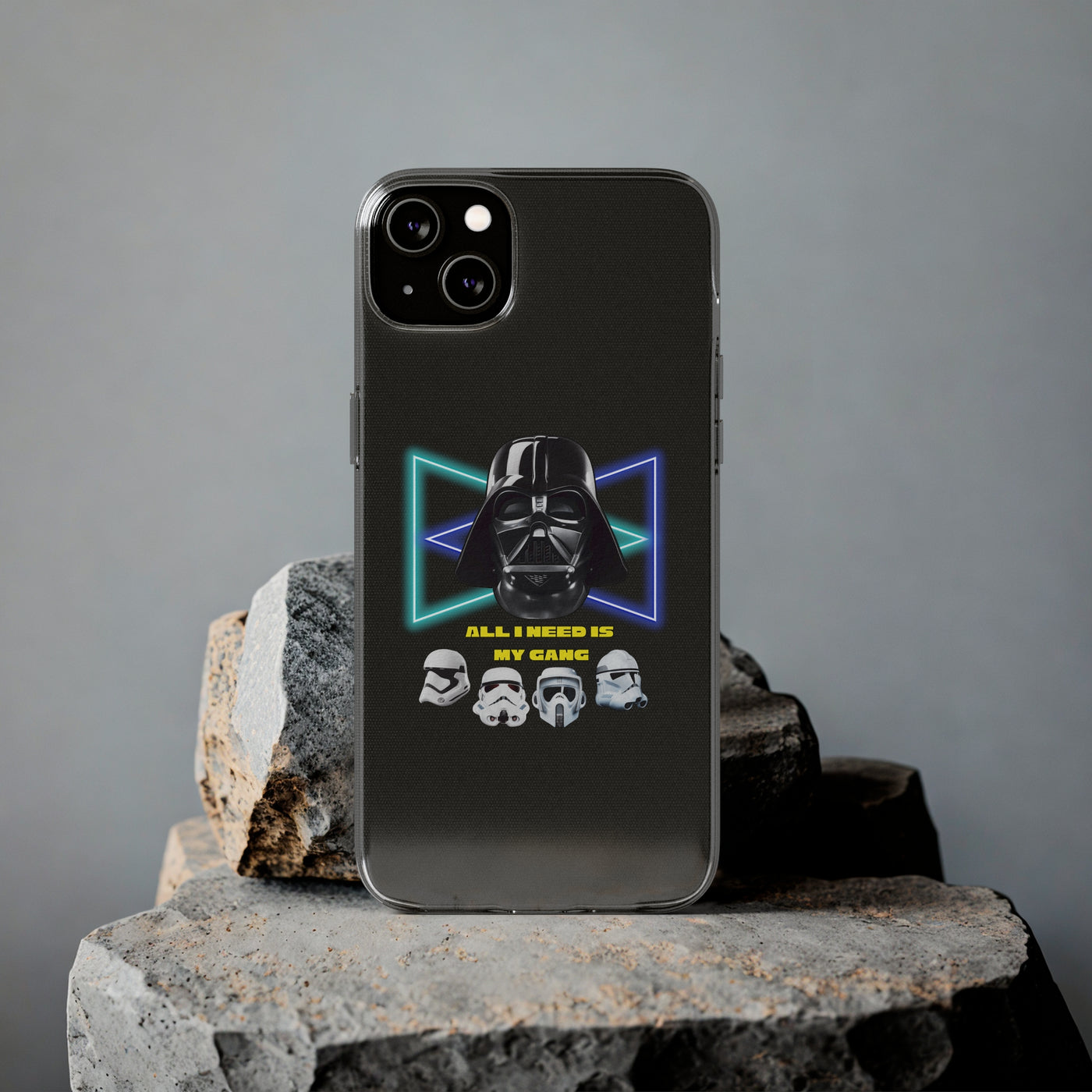 Handyhülle Darth Vader Phone Case, Star Wars Clear Silicone Phone Cover,  All I Need Is My Gang