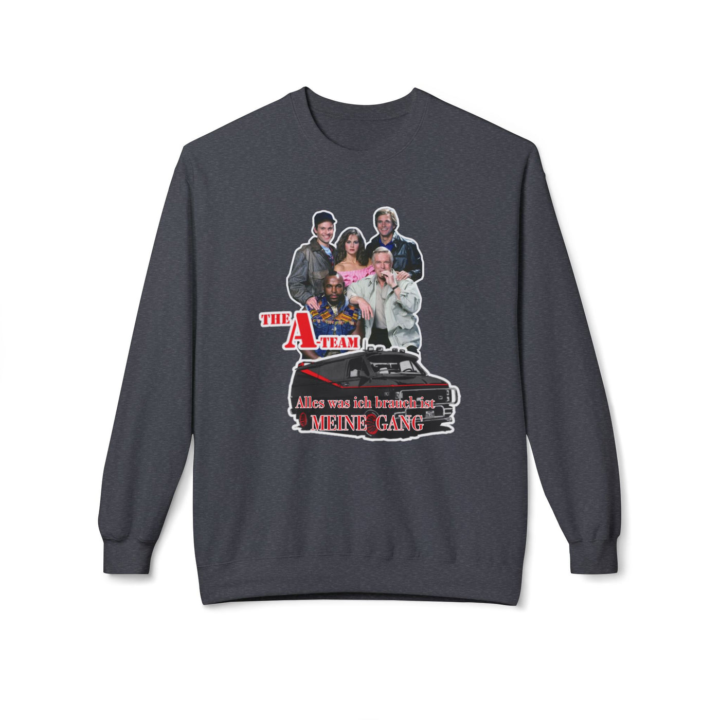 Unisex A-Team Fleece Crewneck Sweatshirt - Retro TV Show Inspired Apparel